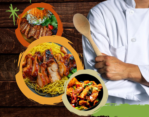 Chef preparing food