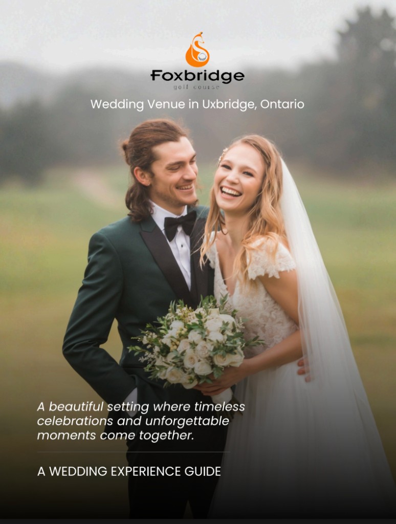 Foxbridge wedding pricing brochure cover